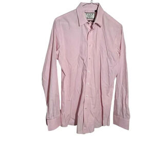 Poplin Pink size 15 superfine two fold stretch